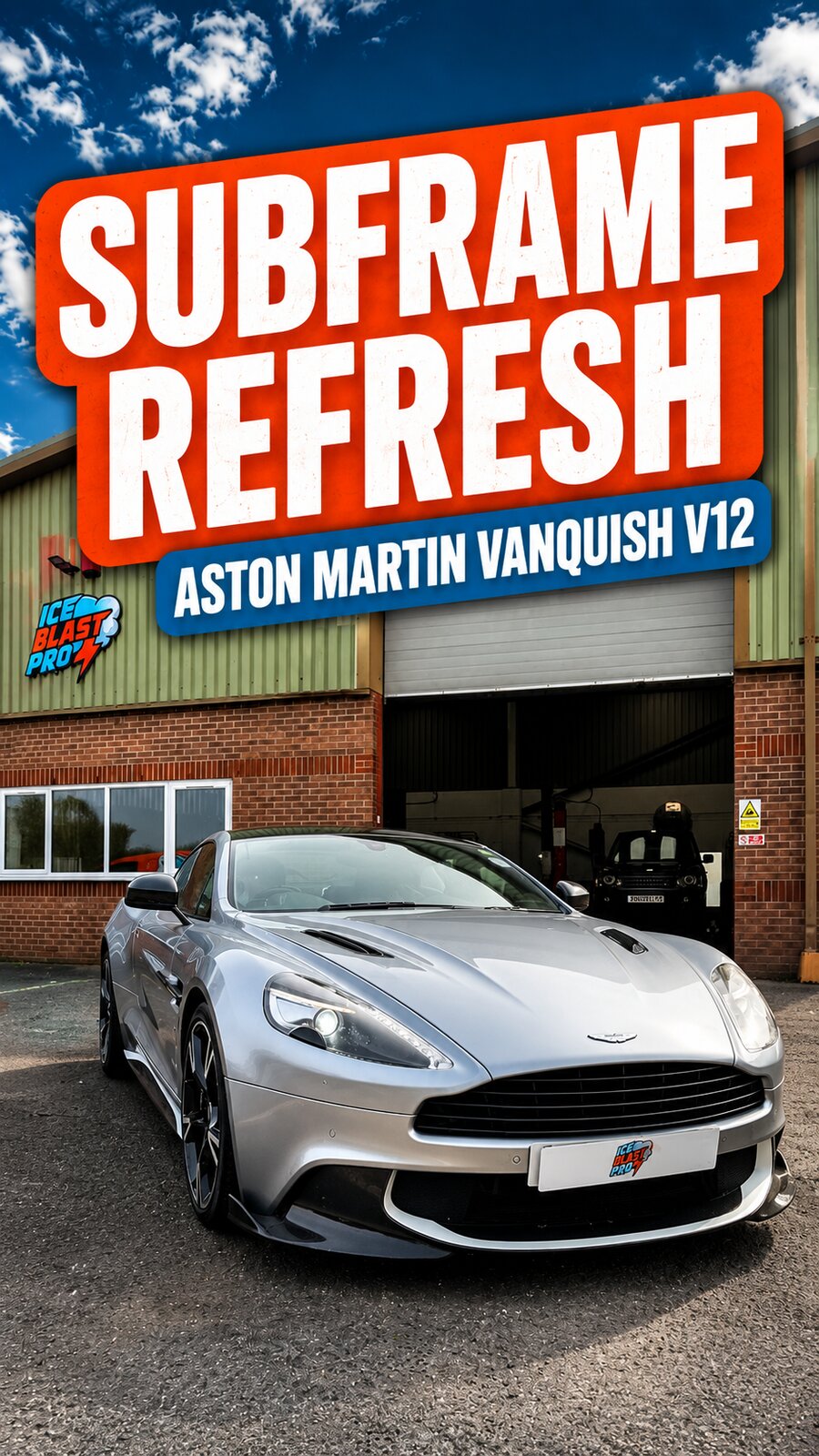 Aston Martin Vanquish V12 S subframe refresh – IceBlastPro