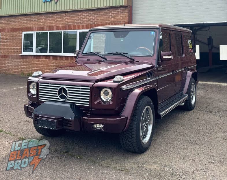 Mercedes-Benz G-Class outside the IceBlastPro workshop