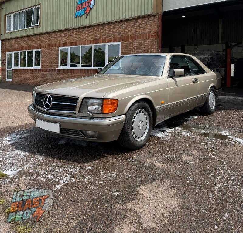 Mercedes-Benz SEC outside the IceBlastPro workshop